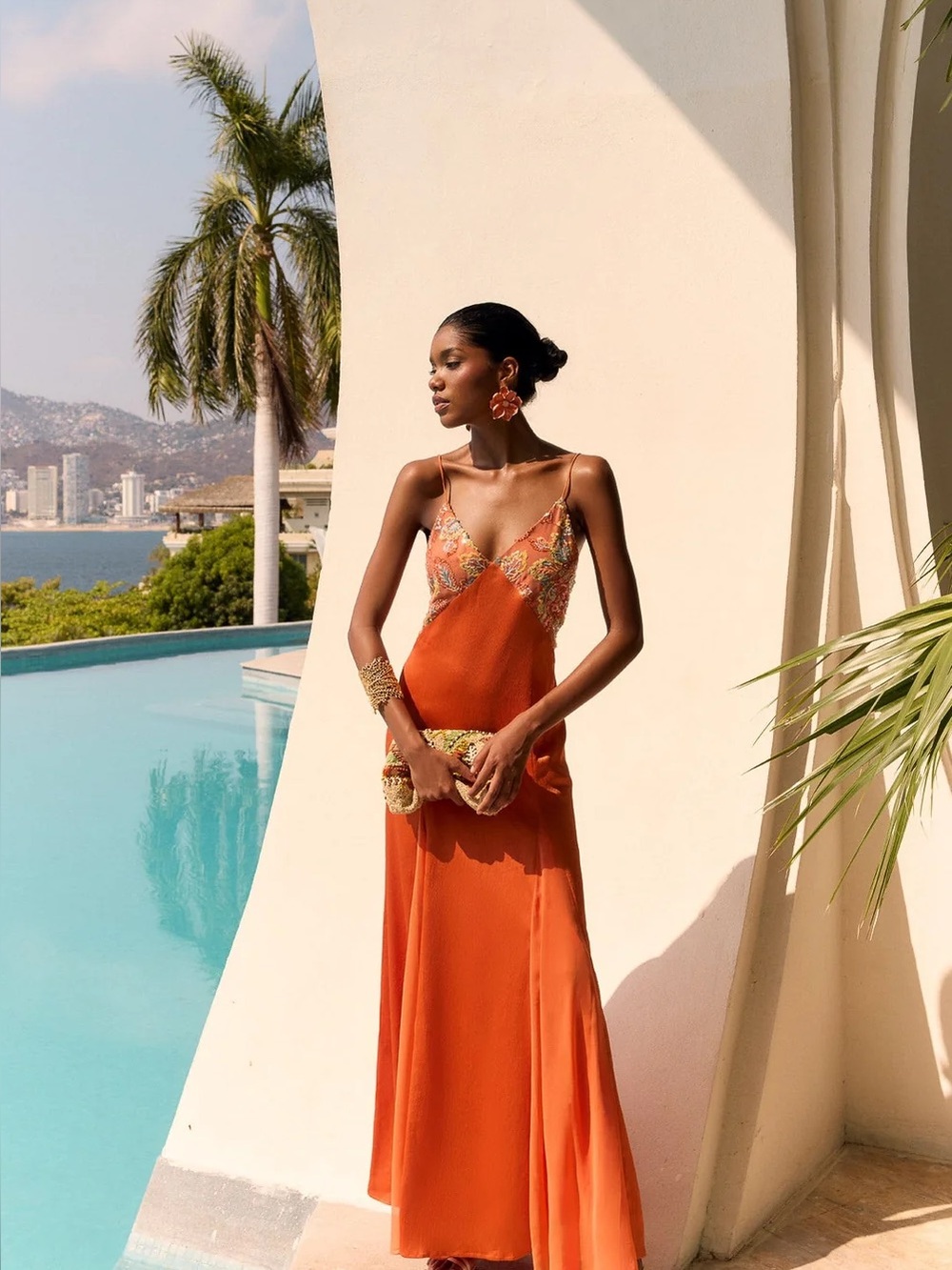 Embroidered Maxi Dress